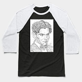 FEDERICO GARCIA LORCA ink portrait .2 Baseball T-Shirt